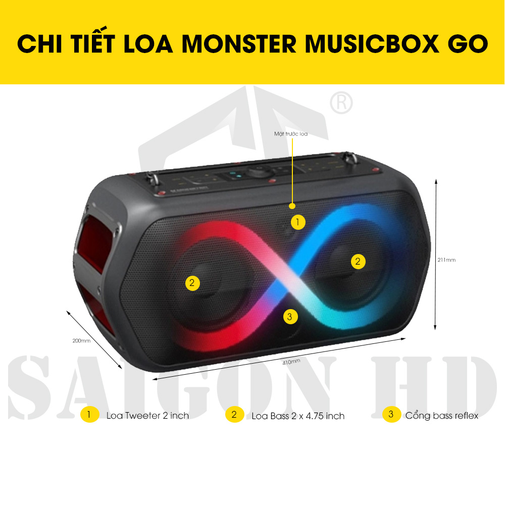 Loa MONSTER MUSICBOX GO SAIGON HD